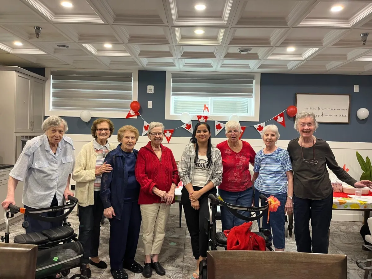 Residents and staff at Pinnacle.G Care Home