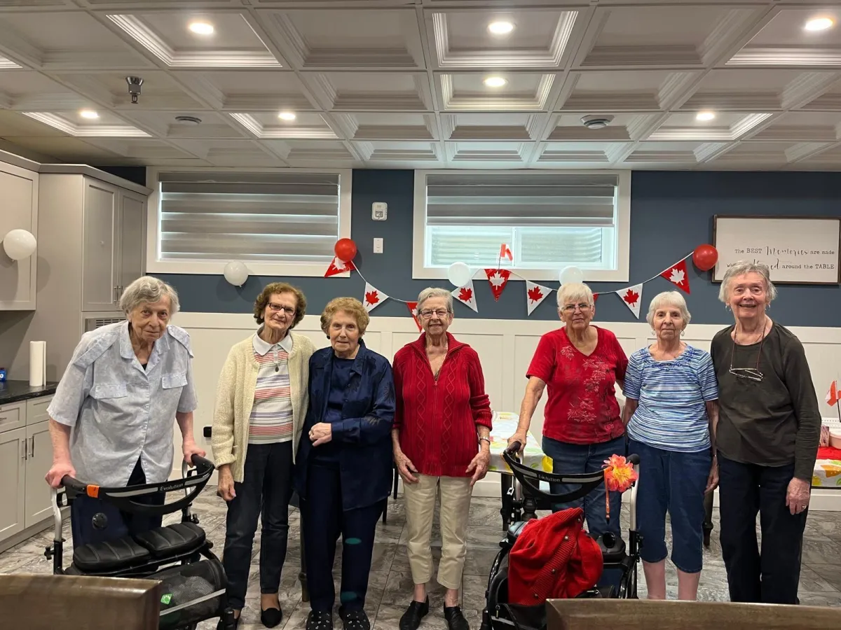 Residents and staff at Pinnacle.G Care Home
